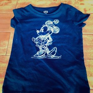 Girls Sketched Minnie Mouse Tee